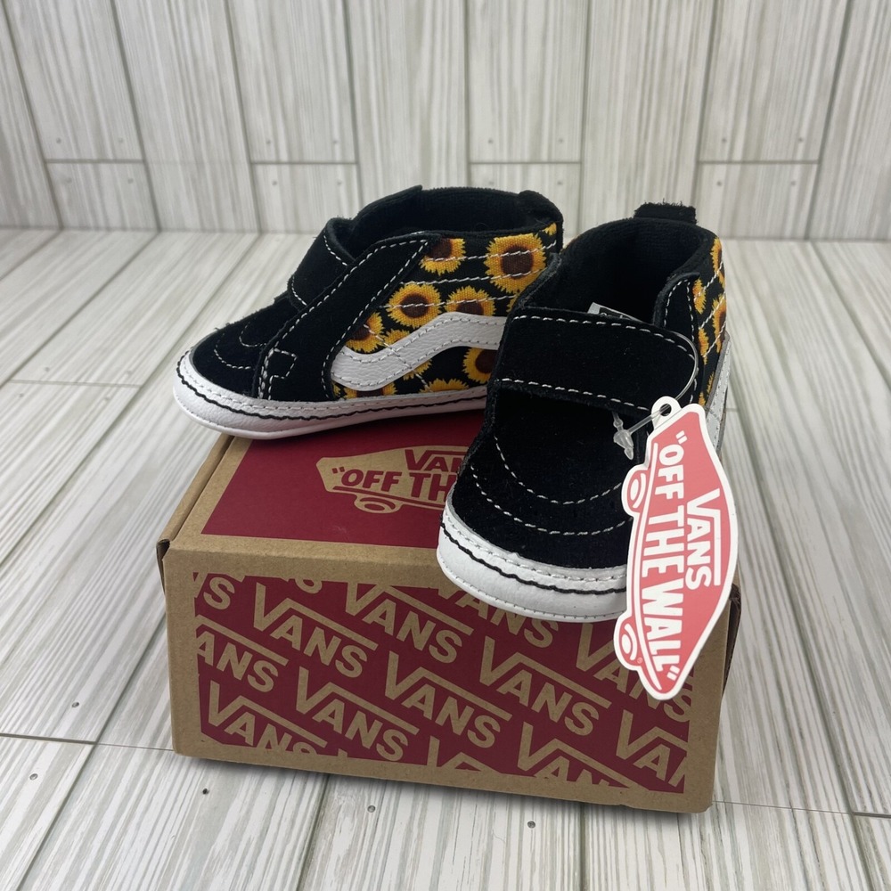 Vans Sneakers Toddler Size‎ 3 New TD Old Skool V Sunflower Black/Yellow